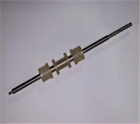 ATM机钞箱送钞到出钞模块胶辊